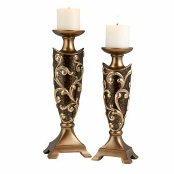 Omg Odysseus Baroque Candleholder - 14, 16 in. OM2629482